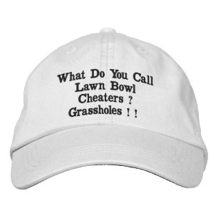 Brodée Drôle Cheaters à la pelouse, Casquette brodé