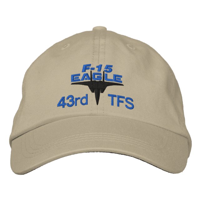 Brodée F-15 High Tech Eagle Casquette de golf (Devant)