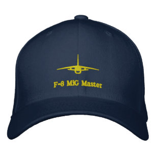 Brodée F-8 Crusader Golf Casquette W/Call Connexion arriè