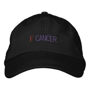 BRODÉE F CANCER CASQUETTE DE BASEBALL EMBROIDÉE