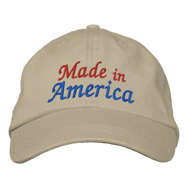 Brodée Fabriqué en Amérique Casquette par SRF (Devant)