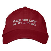 Fait Vous Regardez Mon Casquette Rouge Casquette D