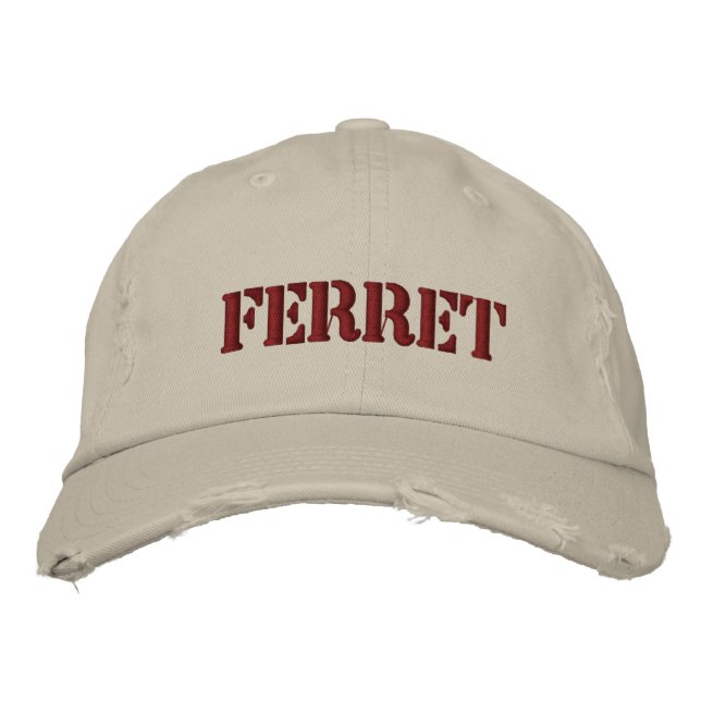 BRODÉE FERRET BASEBALL CASQUETTE EMBROIDÉE (Devant)