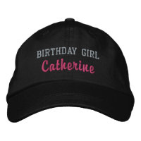 Fille d'anniversaire Casquette personnalisé, Casqu