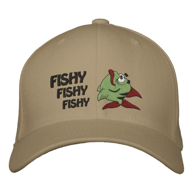 Brodée FISHY FISHY FISHY Casquette brodé (Devant)
