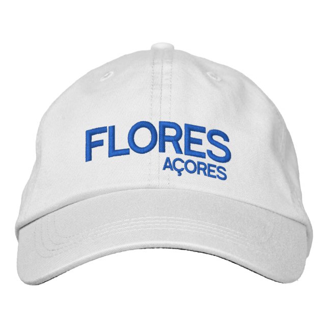 Brodée Flores Açores Casquette réglable (Devant)