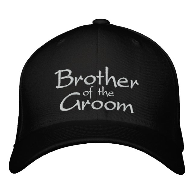 Brodée Frère du Casquette Mariage brodé de la chambre (Devant)