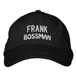 Brodée Funny Bossman Bossman Casquette avec le nom person