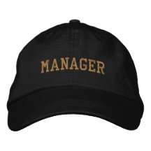 Gestionnaire Casquette de baseball brodé