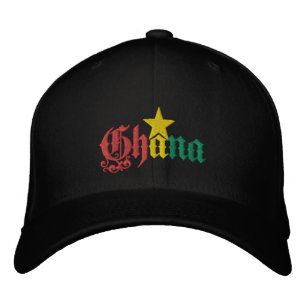 Brodée Ghana Star drapeau du Ghana casquette ghanéen