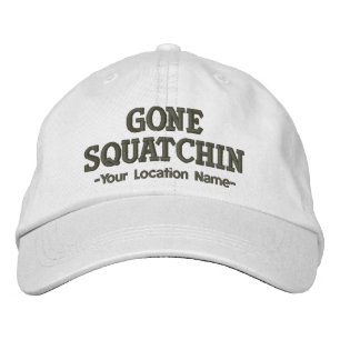 Brodée GONE SQUATCHIN Casquette Personnaliser L'EMPLACEME
