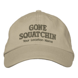 Brodée GONE SQUATCHIN Casquette Personnaliser L'EMPLACEME