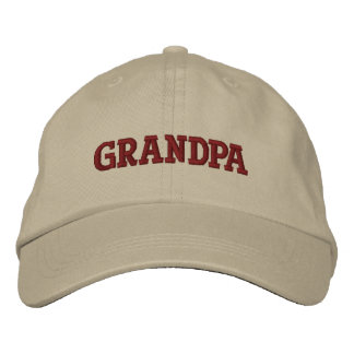 Brodée Grand-père Brown beige Casquette de baseball brodé