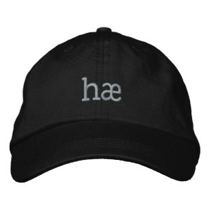 Brodée hæ - L'islandais salue le Casquette de baseball br