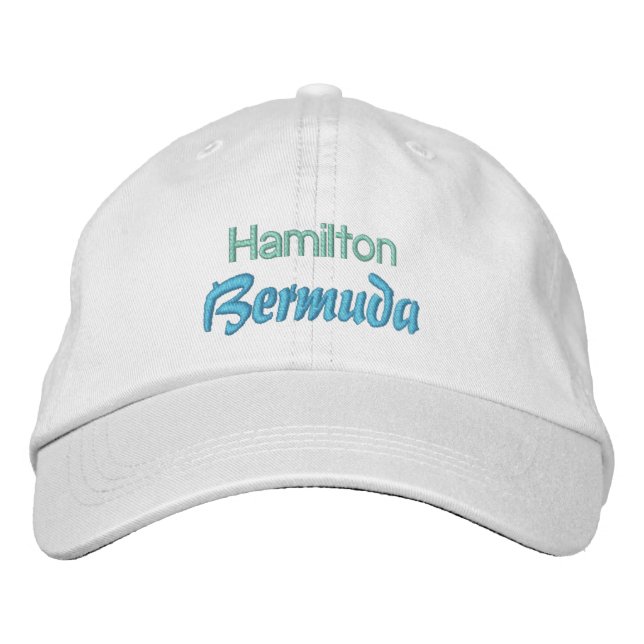Brodée HAMILTON, casquette BERMUDA (Devant)