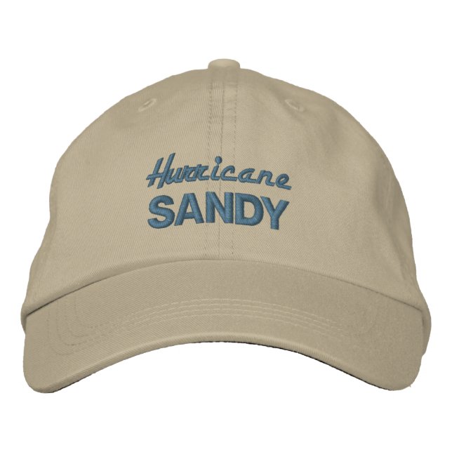 Brodée HURRICANE SANDY casquette (Devant)
