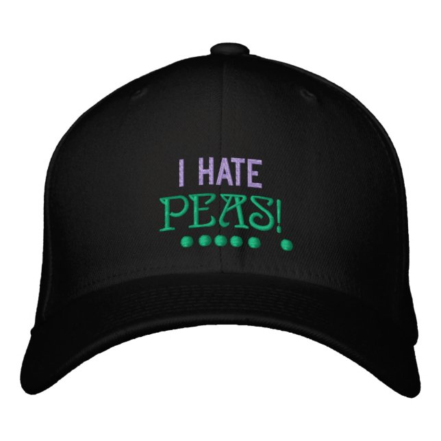BRODÉE I HATE PEAS - CASQUETTE (Devant)