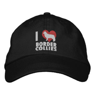 Brodée I Love Border Collies Casquette brodé