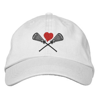 Brodée I Love Lacrosse Casquette brodé
