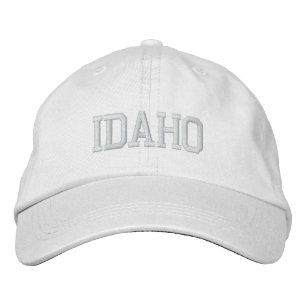 Brodée Idaho brodé Basic Ajustable Casquette Blanc