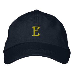 Brodée INITIAL "E" Designer Casquette
