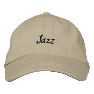 Brodée Jazz brodé Dark Text Casquette de baseball