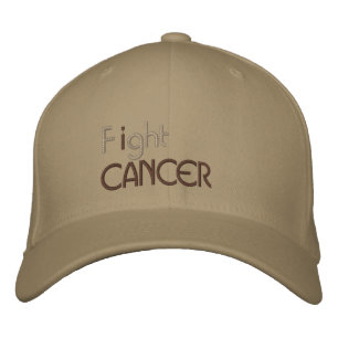 Brodée Je lutte contre le cancer brodé casquette