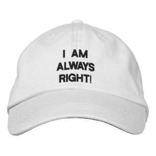 Brodée JE SUIS TOUJOURS casquette DROIT