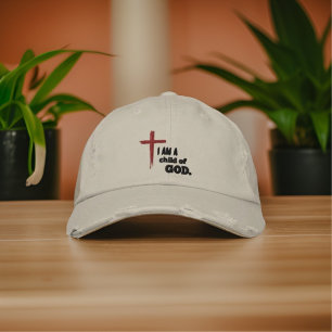 Brodée Je suis un enfant de Dieu Casquette brodé