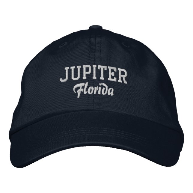 Brodée Jupiter Florida Casquette de baseball brodé (Devant)