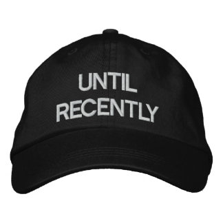 Brodée Jusqu'à récemment ajustable Casquette noir