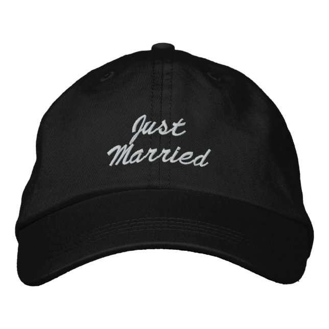 Brodée Juste un Casquette marié (Devant)