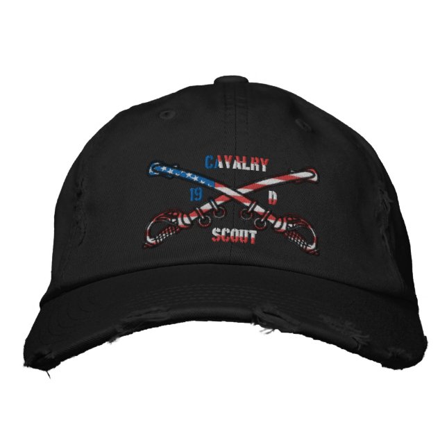 Brodée La cavalerie américaine en détresse Casquette de l (Devant)
