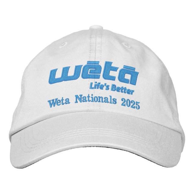 Brodée La vie est meilleure avec un Casquette Weta (Devant)