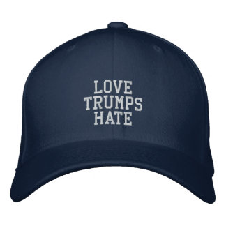 Brodée L'amour domine la haine - Casquette de baseball su