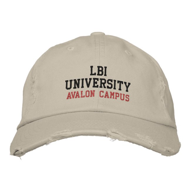 BRODÉE LBI UNIVERSITY (TM) CASQUETTE EMBROIDERED (Devant)