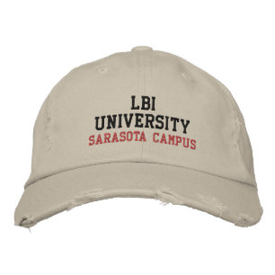 BRODÉE LBI UNIVERSITY (TM) CASQUETTE EMBROIDERED