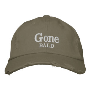Brodée Le casquette des hommes chauves allés verts de