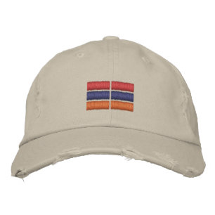 Brodée Le drapeau arménien Casquette de baseball brodé
