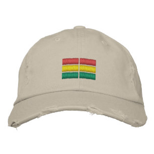 Brodée Le drapeau bolivien Casquette de baseball brodé
