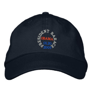 BRODÉE LE PRÉSIDENT BARACK OBAMA CASQUETTE DE L'INAUGURAT