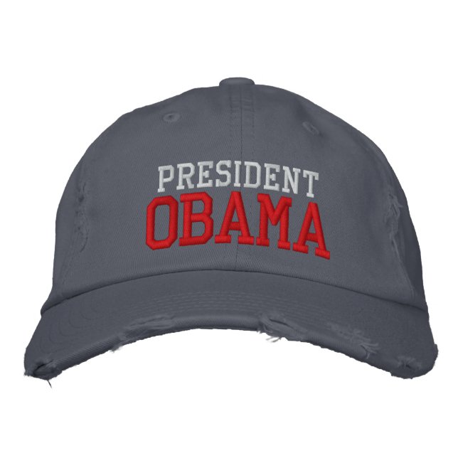 Brodée Le président Obama brodé le Casquette (Devant)