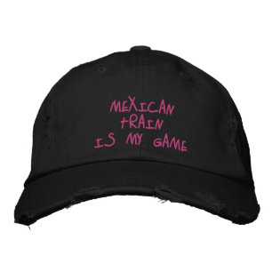 BRODÉE LE TRAIN MEXICAIN EST MON JEU - CASQUETTE
