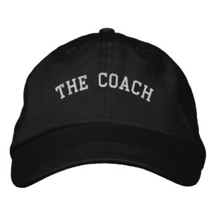 Brodée L'entraîneur Casquette simple brodé réglable noir