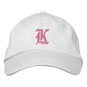 Brodée Lettre K Monogramme Casquette brodé