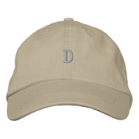 Lettre Monogramme D imprimée casquette de baseball