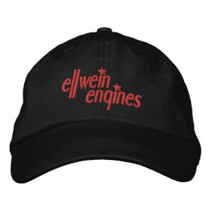 Brodée Logo rouge Ellwein Moteurs Casquette de balle