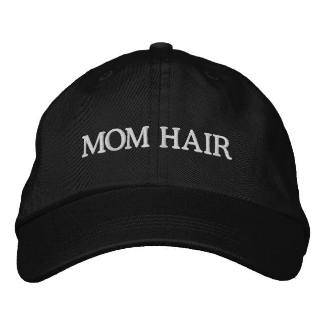Brodée Maman Cheveux drôle Casquette brodé (Devant)