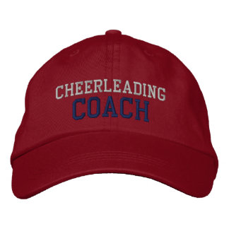 Brodée Marine et Silver Text Cheerled Coach Casquette