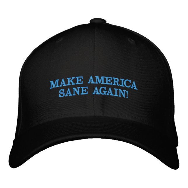 Brodée MASA CASQUETTE - Rendre l'Amérique SANE ! (Devant)